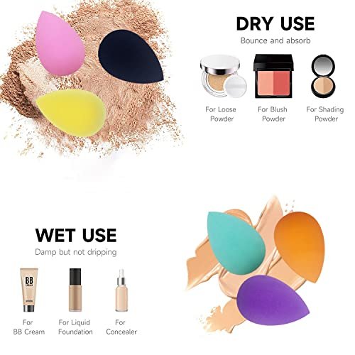 GFOUNS 30-Piece Mini Makeup Sponge Set – Multi-Colored Foundation Blending Sponges for Flawless Application - görsel 12