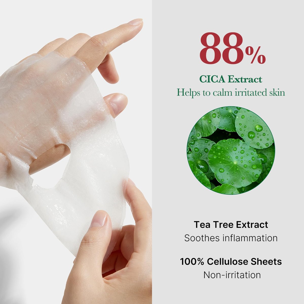 Medicube Super Cica Daily Quick Facial Masks - 30 Sheets, 88% Cica, Soothing & Hydrating, Vegan, Korean Skincare Avelisse