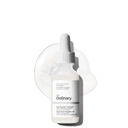 The Ordinary Multi-Peptide + Hyaluronic Acid Serum for Crow's Feet, Elasticity & Firmness, 1 Fl Oz Avelisse