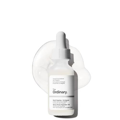 The Ordinary Multi-Peptide + Hyaluronic Acid Serum for Crow's Feet, Elasticity & Firmness, 1 Fl Oz Avelisse