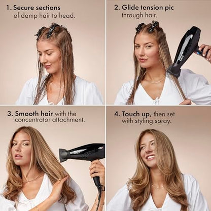 BaBylissPRO Nano Titanium Rapido 2000-Watt Hair Dryer – Professional Black Blow Dryer for Fast, Frizz-Free Styling Avelisse