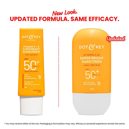 DOT & KEY Vitamin C + E Sunscreen SPF 50 | Water-Light Liquid Sunscreen for Face | UVA/UVB & Blue Light Protection | All Skin Types | 50g (1.76 oz) Avelisse