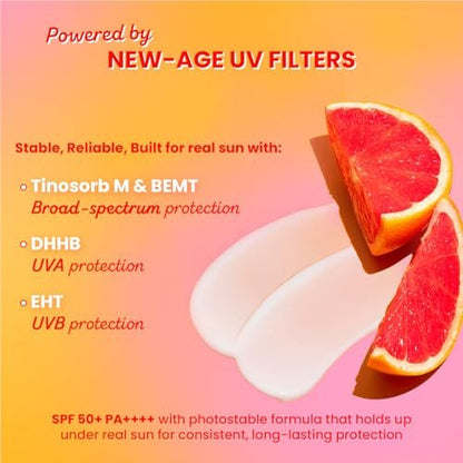 DOT & KEY Vitamin C + E Sunscreen SPF 50 | Water-Light Liquid Sunscreen for Face | UVA/UVB & Blue Light Protection | All Skin Types | 50g (1.76 oz) Avelisse