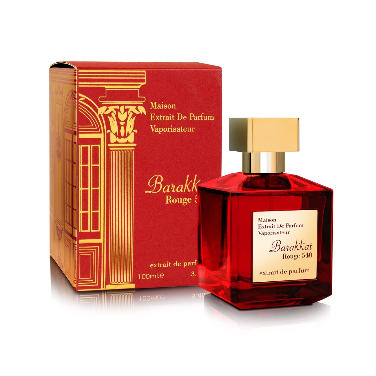 Fragrance World Barakkat Rouge 540 by Maison Alhambra - 3.4 oz Extrait De Parfum Spray for Women - görsel 1