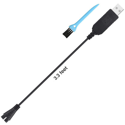 Charger Replacement for Panasonic Shaver ER-GB42-K, Charging Cable for Beard Trimmer, with Cleaning Brush