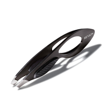 Revlon Comfort and Control Tweezer - Wide Grip Eyebrow Tweezer for Precise Hair Removal