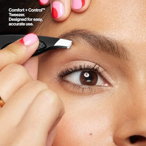 Revlon Comfort and Control Tweezer - Wide Grip Eyebrow Tweezer for Precise Hair Removal - görsel 15