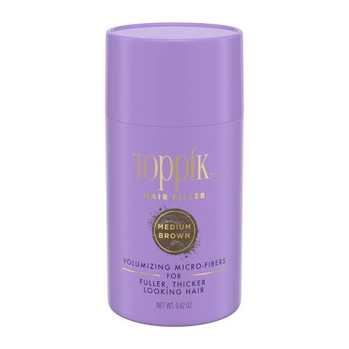 Toppik Hair Filler Medium Brown 12g - Hair Building Fibers for Thinning Hair - görsel 1