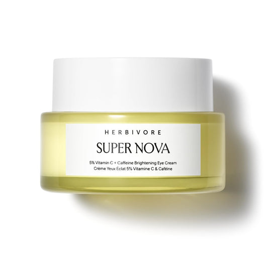 HERBIVORE Super Nova Eye Cream – 5% THD Vitamin C & Caffeine, Brightens and Reduces Dark Circles & Puffiness, Plant-Based, Vegan, Cruelty-Free, 15mL Avelisse