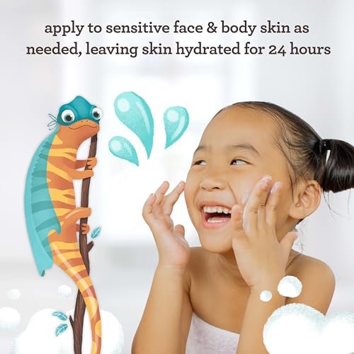 Aveeno Sensitive Skin Face & Body Gel Cream for Kids with Prebiotic Oat, Clinically Proven 24-Hour Hydration, Hypoallergenic, 8 oz - görsel 6
