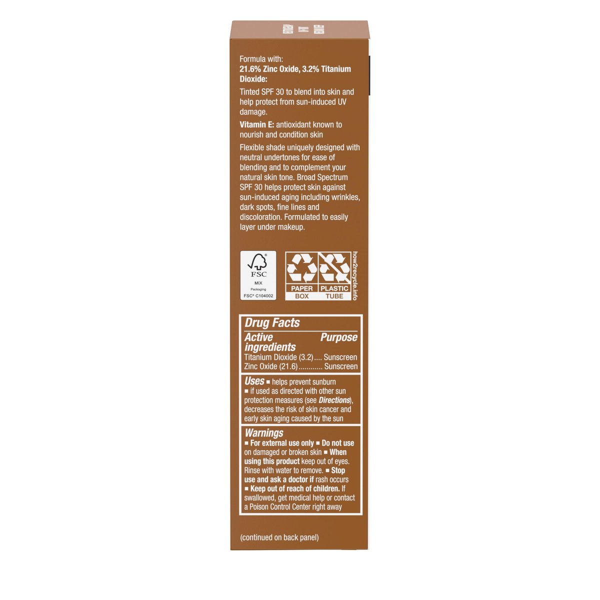 Neutrogena Purescreen+ Tinted Mineral Sunscreen SPF 30 for Face, Medium Deep, 1.1 fl oz - görsel 16