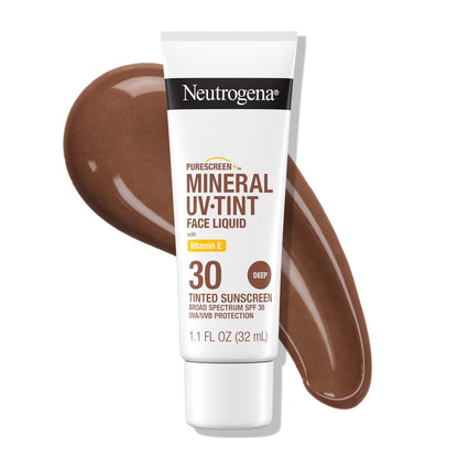 Neutrogena Purescreen+ Tinted Mineral Sunscreen SPF 30 for Face - Deep - 1.1 fl oz Avelisse