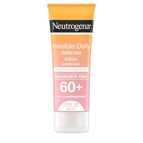 Neutrogena Invisible Daily Defense Fragrance-Free Sunscreen Lotion, SPF 60+, Broad Spectrum, Water-Resistant, 3.0 fl. oz - görsel 1