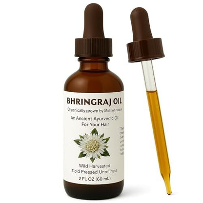Best Nature's Bhringraj Oil – Pure Indian Eclipta Alba Oil for Hair Growth, Dandruff & Early Graying – Natural Scalp Cleanser – 2 fl oz Avelisse