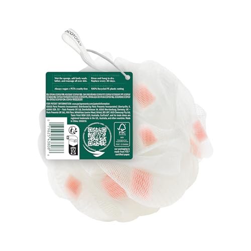 EcoTools Lathering EcoPouf with Mini Sponges - Gentle Exfoliating Loofah for Bath or Shower, 1 Count - görsel 16