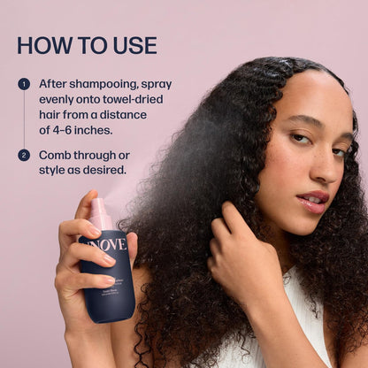 UNOVE Detangling Heat Protection Spray for Damaged Hair | Deep Hydration & Repair | Lightweight Leave-In Formula | Frizz Control | Smooth, Silky Finish, 200ml Avelisse