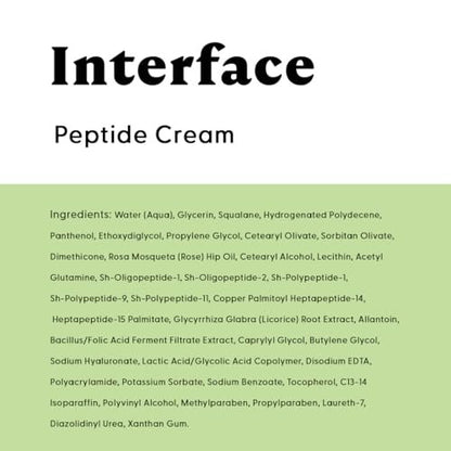 Stratia Interface Daily Moisturizer with Peptides – Hydrating & Repairing Face Moisturizer for All Skin Types (1.70 Fl Oz) Avelisse