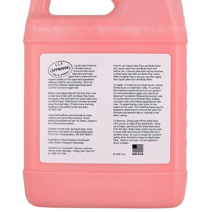 Liquid Latex Red Body Paint - 32 oz Bulk for Adults & Kids, Zombie Skin Makeup for Halloween, Theater, Cosplay