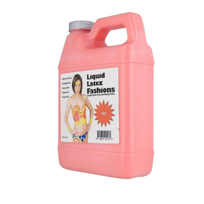 Liquid Latex Red Body Paint - 32 oz Bulk for Adults & Kids, Zombie Skin Makeup for Halloween, Theater, Cosplay