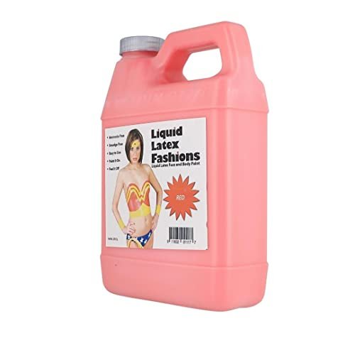Liquid Latex Red Body Paint - 32 oz Bulk for Adults & Kids, Zombie Skin Makeup for Halloween, Theater, Cosplay - görsel 6