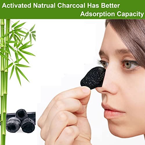 ELAIMEI Pore Strips, 80 Pcs, Natural Charcoal Blackhead Remover Strips for All Skin Types, Pore Deep Cleansing & Minimizing Nose Strips, Instant Unclogging - görsel 4