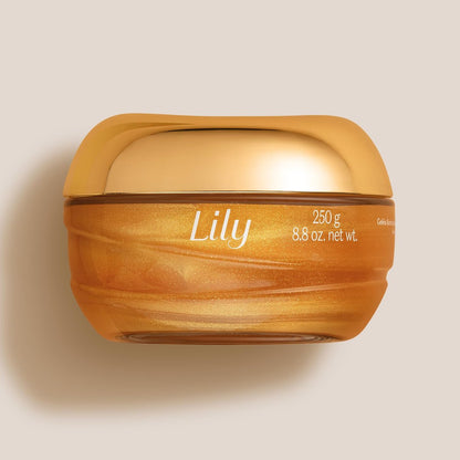 O Boticário Lily Scented Shimmering Body Gel – 8.8 oz Hydrating Shower Gel with Delicate Floral Fragrance