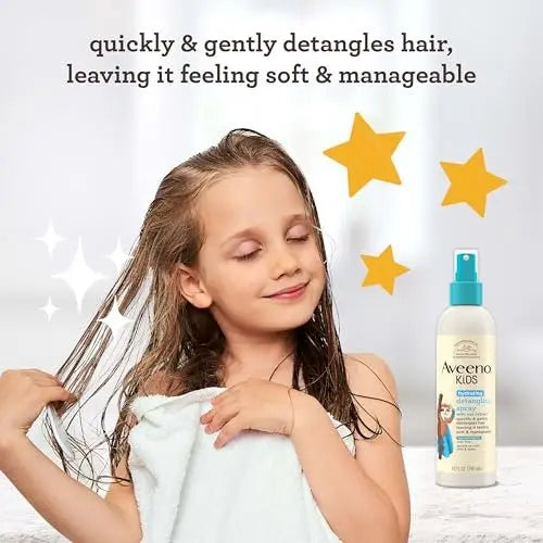 Aveeno Kids Hydrating Detangling Spray with Oat Extract – Tear-Free, Hypoallergenic Detangler for Sensitive Skin & Scalp, 10 fl. oz Avelisse
