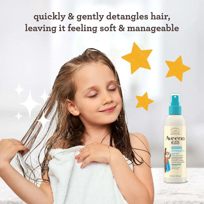 Aveeno Kids Hydrating Detangling Spray with Oat Extract – Tear-Free, Hypoallergenic Detangler for Sensitive Skin & Scalp, 10 fl. oz Avelisse