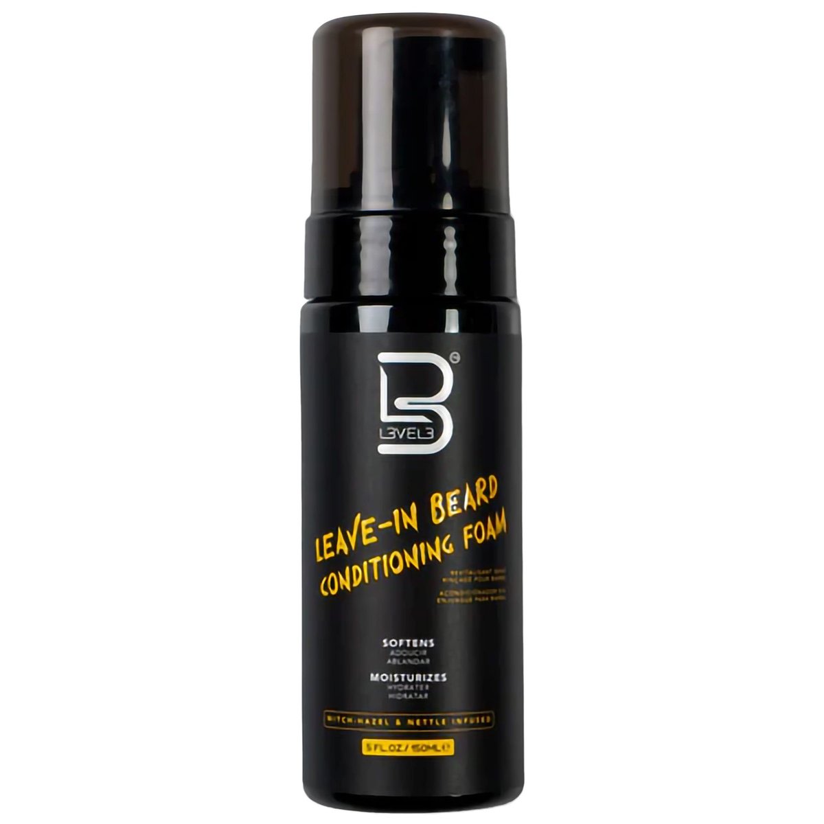L3 Level 3 Leave In Beard Conditioner Foam - Lightweight Beard Hydrator for Soft, Smooth & Healthy Facial Hair (5 Fl Oz) Avelisse