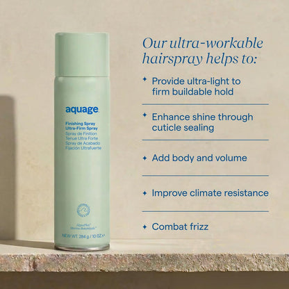 Aquage Finishing Hair Spray – Volumizing & Flexible Hold for Shine, Long-Lasting Style (2 oz) Avelisse
