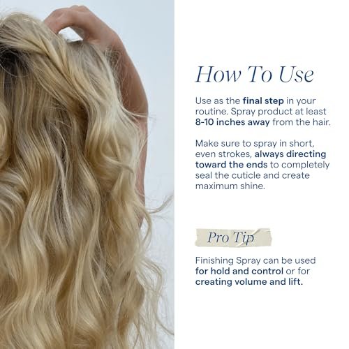 Aquage Finishing Hair Spray - Volumizing Flexible Hold for Shine & Long-Lasting Style, Professional Hair Styling Products (10 oz) Avelisse