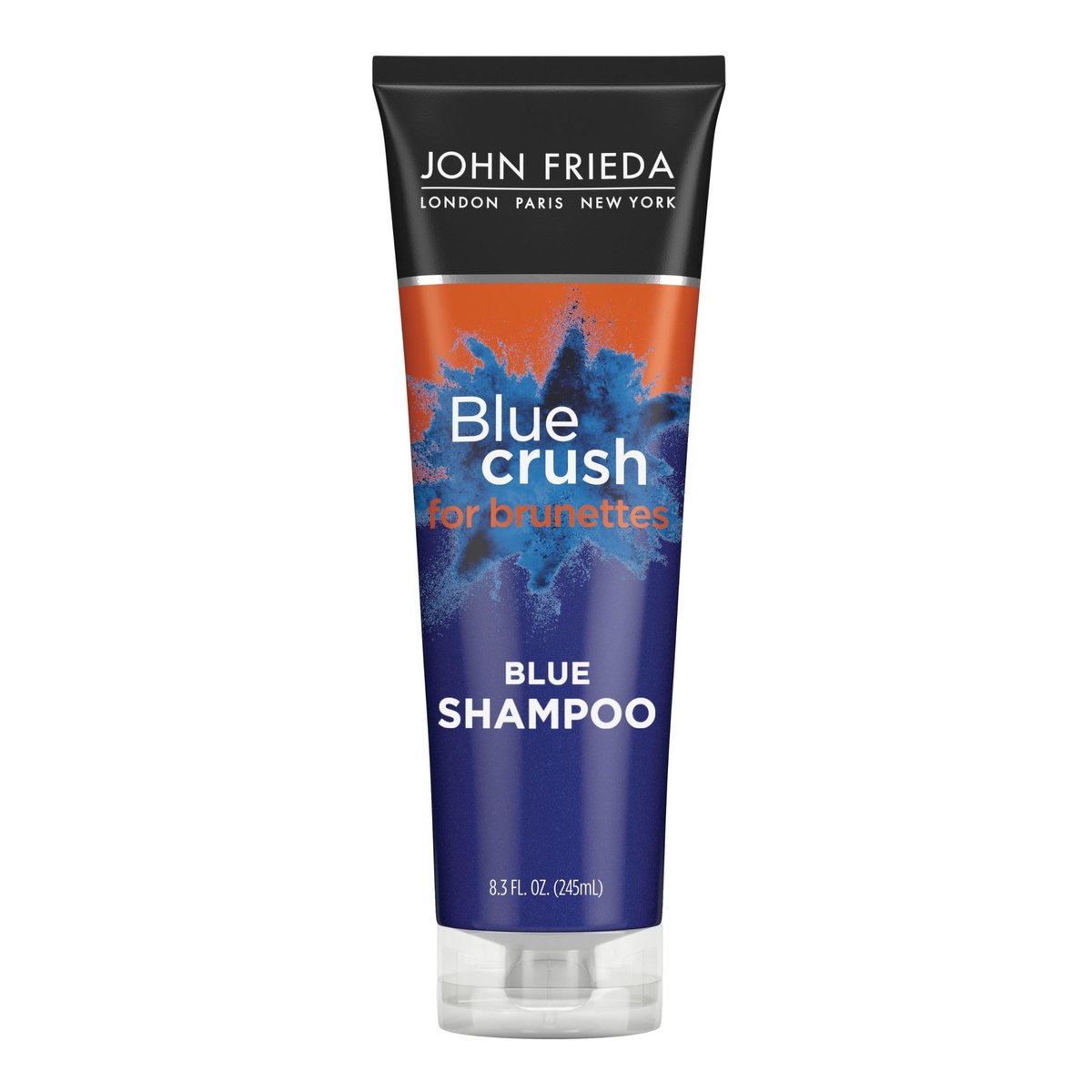 John Frieda Blue Crush Conditioner for Brunette Hair - Toning Conditioner with Blue Pigments to Reduce Orange Tones, Nourishes Color-Treated & Natural Brunette Hair, 8.3 oz - görsel 1