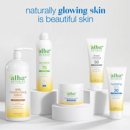 Alba Botanica Fragrance-Free Sheer Mineral Face Sunscreen Lotion, Broad Spectrum SPF 50, Water Resistant & Biodegradable, 2 fl. oz.