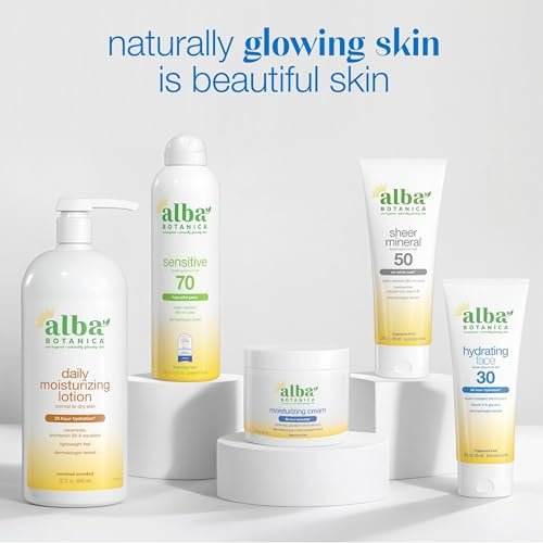 Alba Botanica Fragrance-Free Sheer Mineral Face Sunscreen Lotion, Broad Spectrum SPF 50, Water Resistant & Biodegradable, 2 fl. oz. - görsel 12