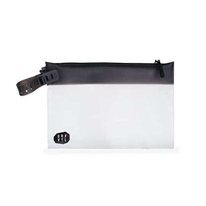 Gravel The Pouch | TSA Approved Clear Travel Toiletry Bag - Quart Size for Men & Women