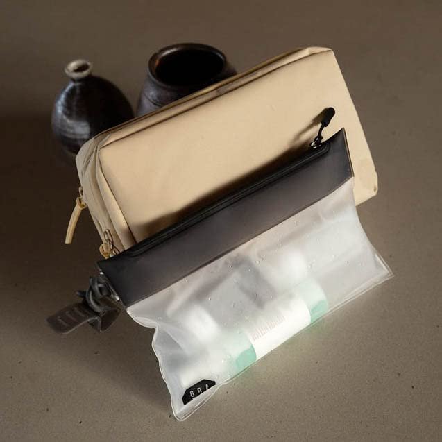 Gravel The Pouch | TSA Approved Clear Travel Toiletry Bag - Quart Size for Men & Women - görsel 8