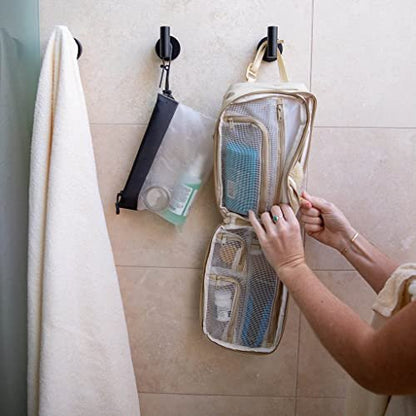 Gravel The Pouch | TSA Approved Clear Travel Toiletry Bag - Quart Size for Men & Women