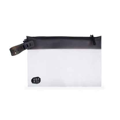 Gravel The Pouch | TSA Approved Clear Travel Toiletry Bag - Quart Size for Men & Women