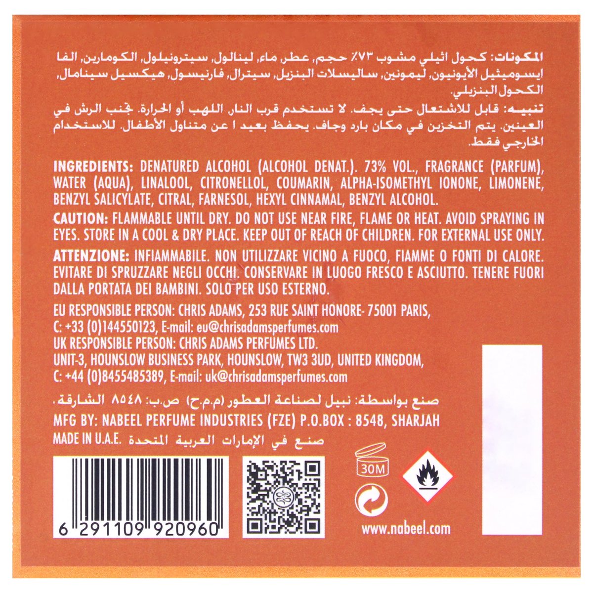 Nabeel Heritage Collection Tagarid Eau de Parfum for Unisex - Arabian Perfume with Saffron, Orange, Vanilla, Sandalwood, Coconut - Travel Size 3.3 oz - görsel 13