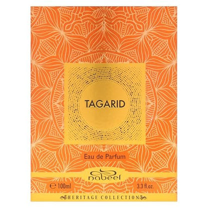 Nabeel Heritage Collection Tagarid Eau de Parfum for Unisex - Arabian Perfume with Saffron, Orange, Vanilla, Sandalwood, Coconut - Travel Size 3.3 oz