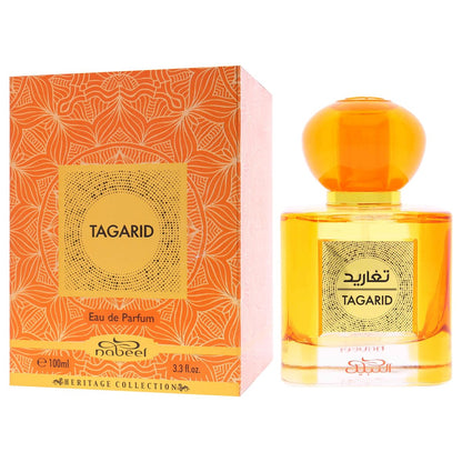 Nabeel Heritage Collection Tagarid Eau de Parfum for Unisex - Arabian Perfume with Saffron, Orange, Vanilla, Sandalwood, Coconut - Travel Size 3.3 oz