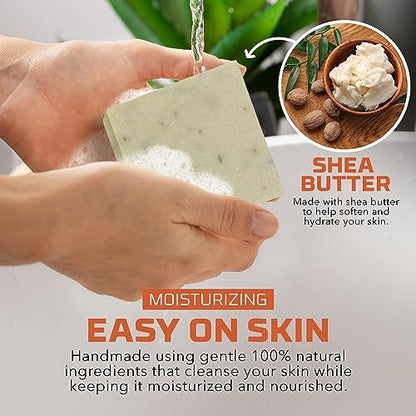 Age of Sage Natural Bar Soap Gift Set for Women - Vegan, Cold Process, Essential Oil, Aromatic Moisturizing Wash Soaps, Victorian Scent (4 Pack) Avelisse