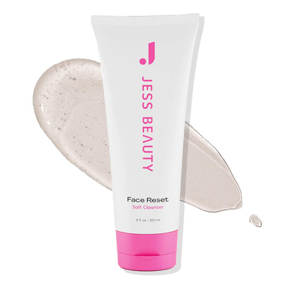 JESS BEAUTY Face Reset Soft Face Cleanser with Squalane & Hyaluronic Acid – 5 fl. oz Gentle Hydrating Cleanser Avelisse