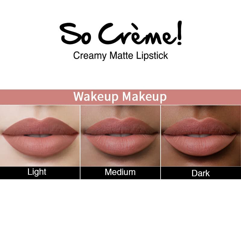 Nykaa Cosmetics So Creme Creamy Matte Lipstick - Long-Lasting Lip Color for Women - Weightless Lipstick with Velvety Texture - Wakeup Makeup - 0.14 oz - görsel 8