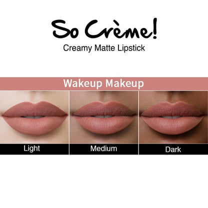 Nykaa Cosmetics So Creme Creamy Matte Lipstick - Long-Lasting Lip Color for Women - Weightless Lipstick with Velvety Texture - Wakeup Makeup - 0.14 oz