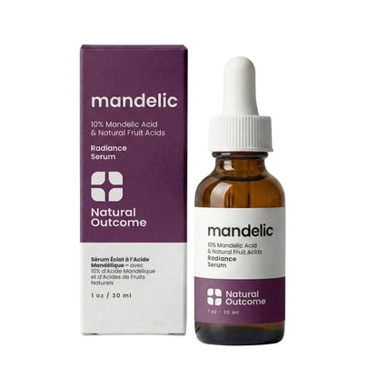 Mandelic Acid Serum 10% | Anti-Aging AHA Facial with Hyaluronic Acid | Targets Fine Lines, Dark Spots, and Wrinkles | Clarifies Acne and Stimulates Natural Collagen Production | 1 Oz Natural Outcome Avelisse