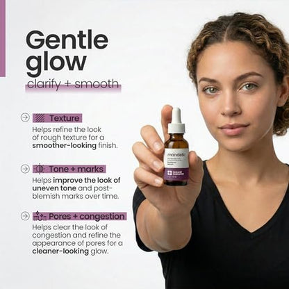 Mandelic Acid Serum 10% | Anti-Aging AHA Facial with Hyaluronic Acid | Targets Fine Lines, Dark Spots, and Wrinkles | Clarifies Acne and Stimulates Natural Collagen Production | 1 Oz Natural Outcome Avelisse