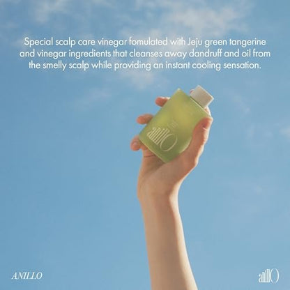 Lime Sunday Refresh Hair Vinegar with Vitamin C - Deep Cleansing Oily Scalp Treatment, Reduces Oil Production, Lime Citrus Scent, Silicone, Sulfate & Paraben Free (200ml / 6.76 fl.Oz)