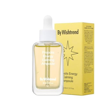 By Wishtrend Propolis Energy Calming Ampoule 30ml – Soothing Ampoule for Sensitive, Troubled Skin with Hyperpigmentation and Hydration Benefits