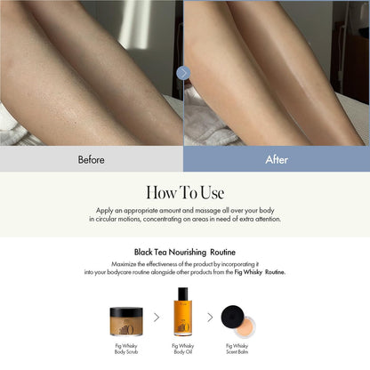 Fig Whisky Hydrating Body Oil – Fast-Absorbing & Non-Greasy Moisturizer with Fig, Argan & Jojoba Oils – Silky Smooth Glow & Deep Nourishment, Woody Scent, 3.38 fl. oz Avelisse